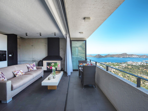 02 Modern sea view for sale apartment Bodrum Yalikavak 2323