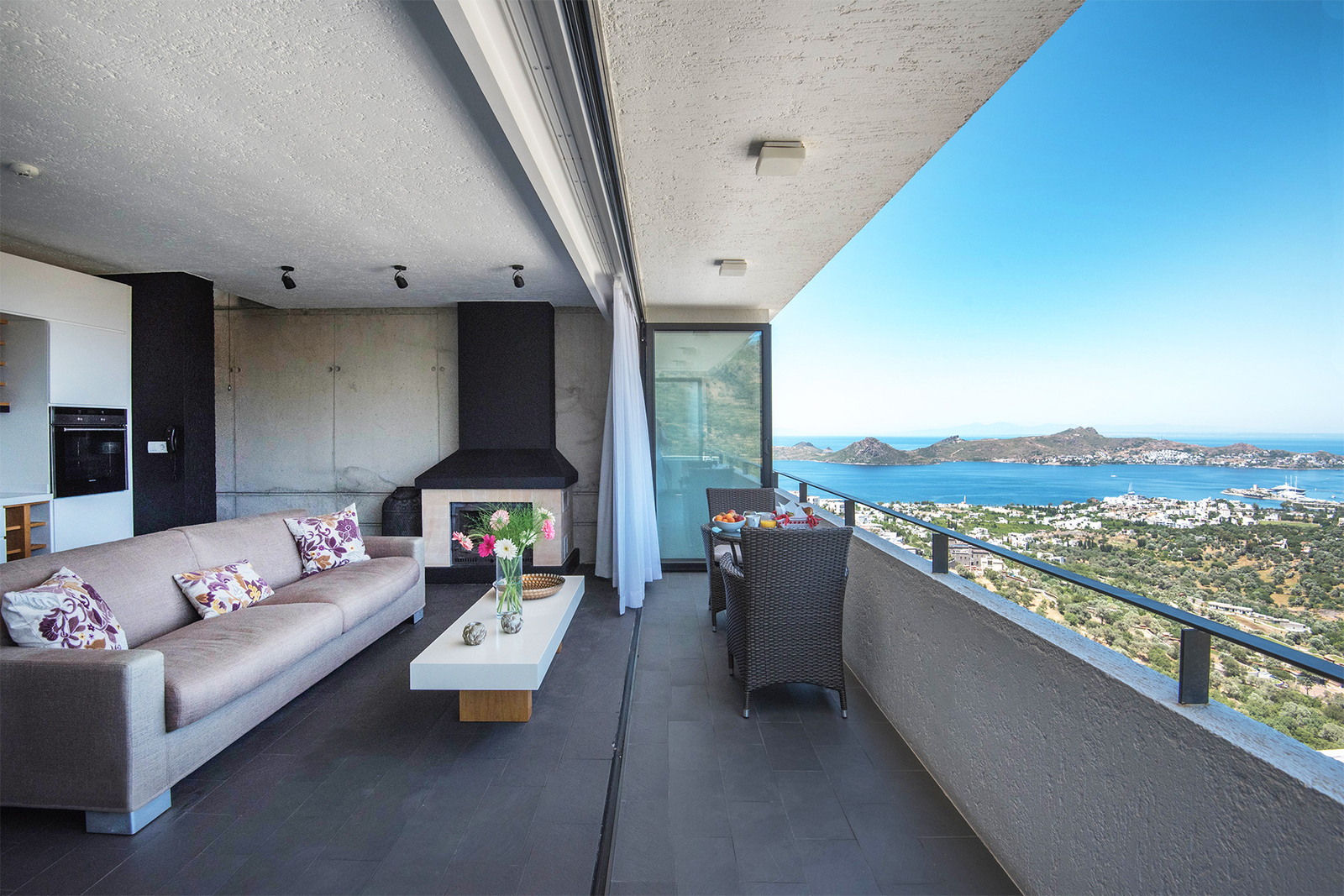 02 Modern sea view for sale apartment Bodrum Yalikavak 2323