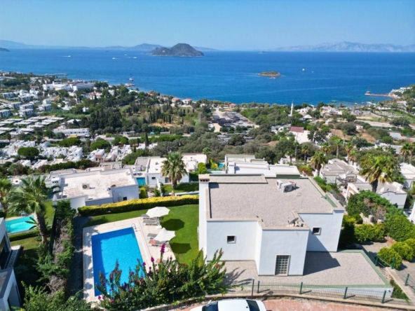 01 Luxury sea view villa for sale Bodrum Kadikalesi 2376