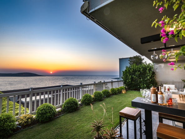 01 Luxury sea view apartment for sale Bodrum Gumusluk 2377